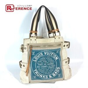 Louis Vuitton Cruise Line Globe Shopper Canvas Tote Bag Blue